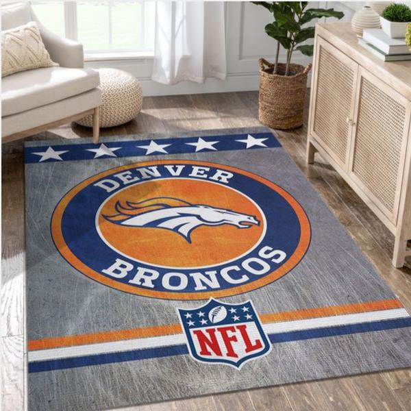 Denver Broncos Nfl Area Rug Bedroom Rug Home Us Decor