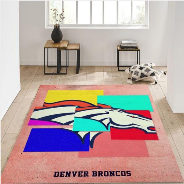 Denver Broncos Nfl Area Rug For Christmas Living Room Rug Christmas Gift Us Decor