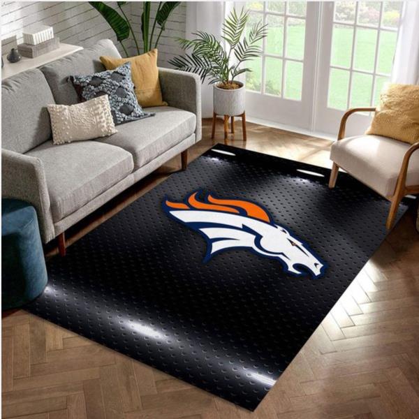 Denver Broncos Nfl Area Rug Living Room Rug Home Us Decor