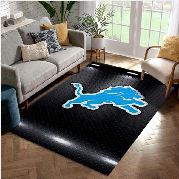 Detroit Lions NFL Area Rug Bedroom Rug Us Gift Decor