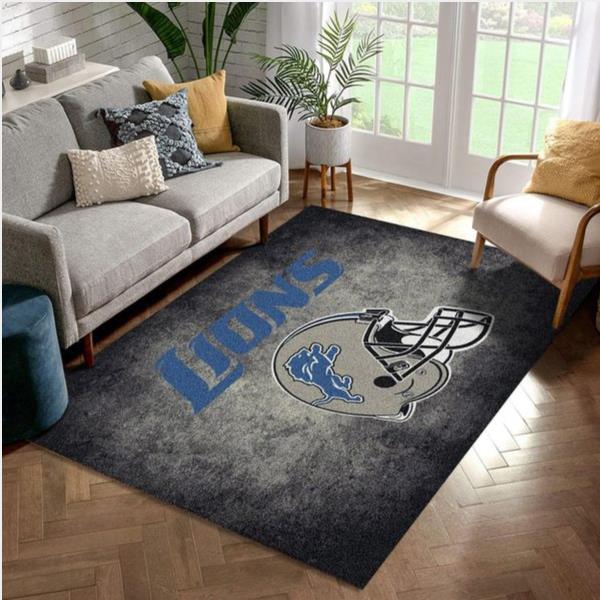 Detroit Lions Rug Football Rug Floor Decor The Us Decor