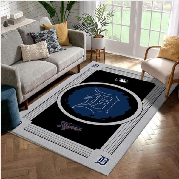 Detroit Tigers Mlb Logo Style Area Rug - Living Room Carpet Floor Decor The Us Decor