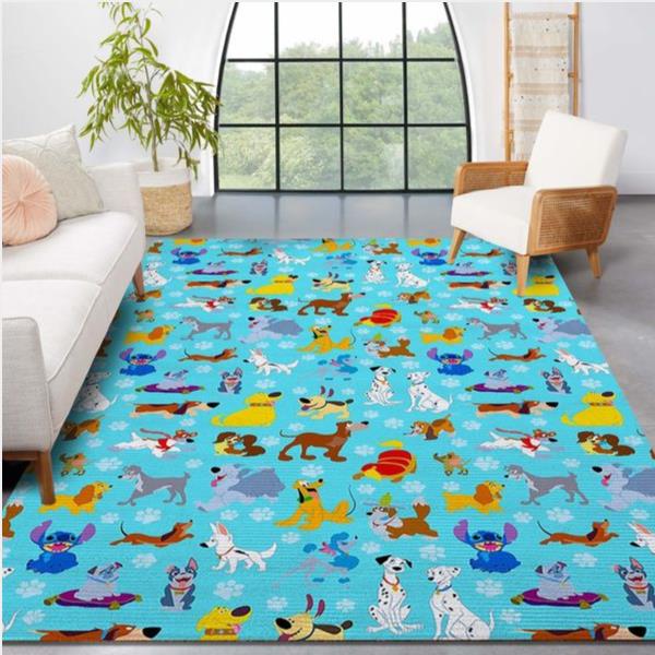 Disney Dogs Area Rug Living Room Carpet