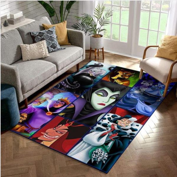 Disney Villains - Area Rug - Disney Movies Living Room Carpet Local Brands Floor Decor The Us Decor