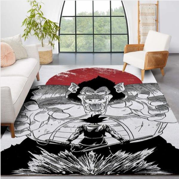 Dragon Ball - Vegeta Vs Goku Area Rug Rug - For Living Room Rug Home Decor