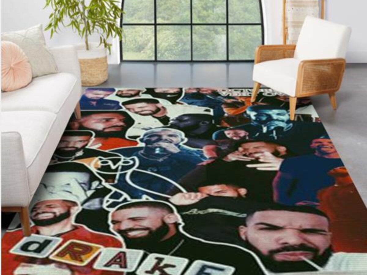 Hip Hop Art Rapper Legend Star Area Rug Large,Carpet Rug for