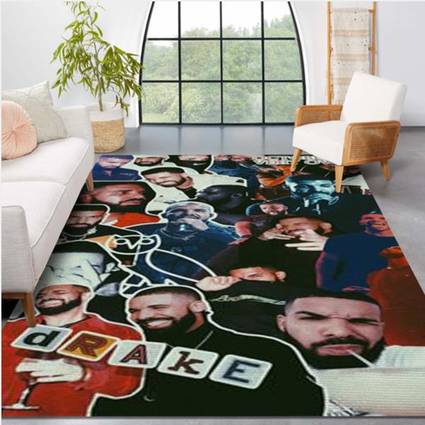 Drake The Rap Star Area Rug Carpet Bedroom Family Gift US Decor