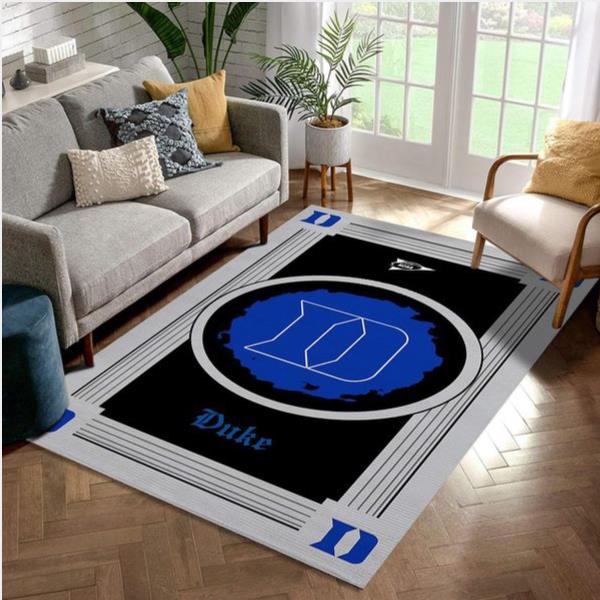 Duke Blue Devils Ncaa Team Logo Area Rug - Living Room Carpet Floor Decor The Us Decor