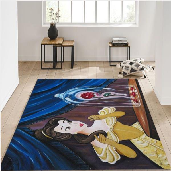 Enchanted Rose Area Rug For Christmas Bedroom Rug Home Decor Floor Decor