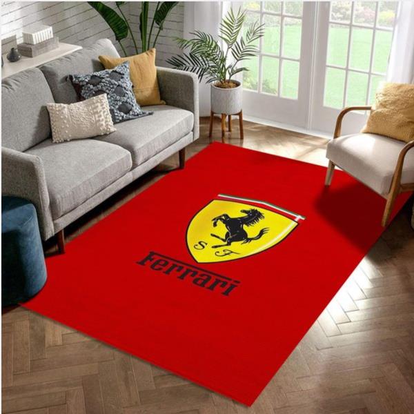 Ferrari Logo Area Rug For Christmas Living Room Home Decor Floor Decor