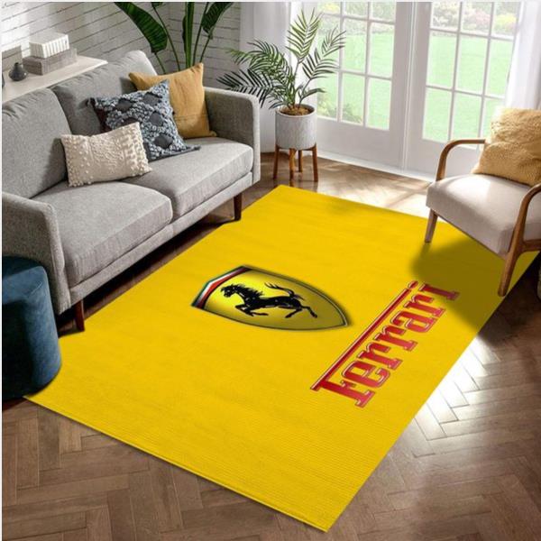 Ferrari Logo Hd Area Rug Bedroom Home Decor Floor Decor