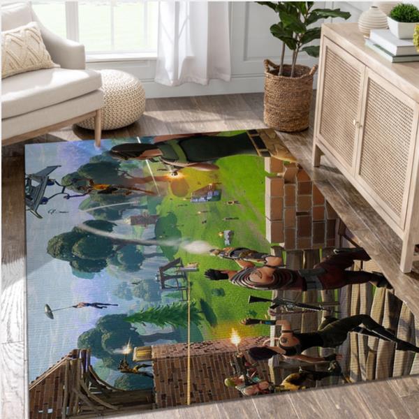 Fortnite 50Vs50 Game Area Rug Carpet Living Room Rug