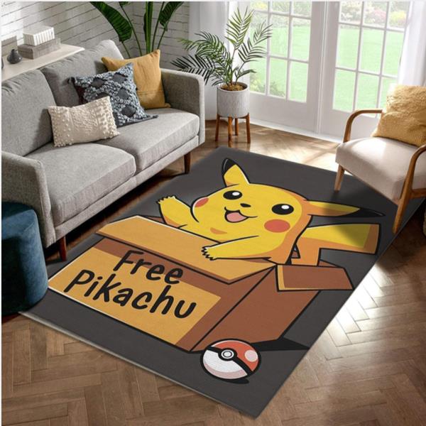 Free Pikachu Disney Area Rug Bedroom Us Gift Decor