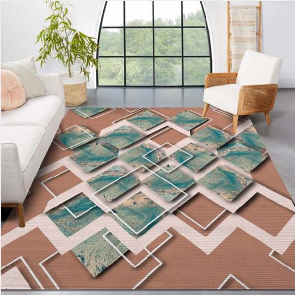 Geometric Stone Pattern Area Rug For Christmas Kitchen Rug Home Decor Floor Decor