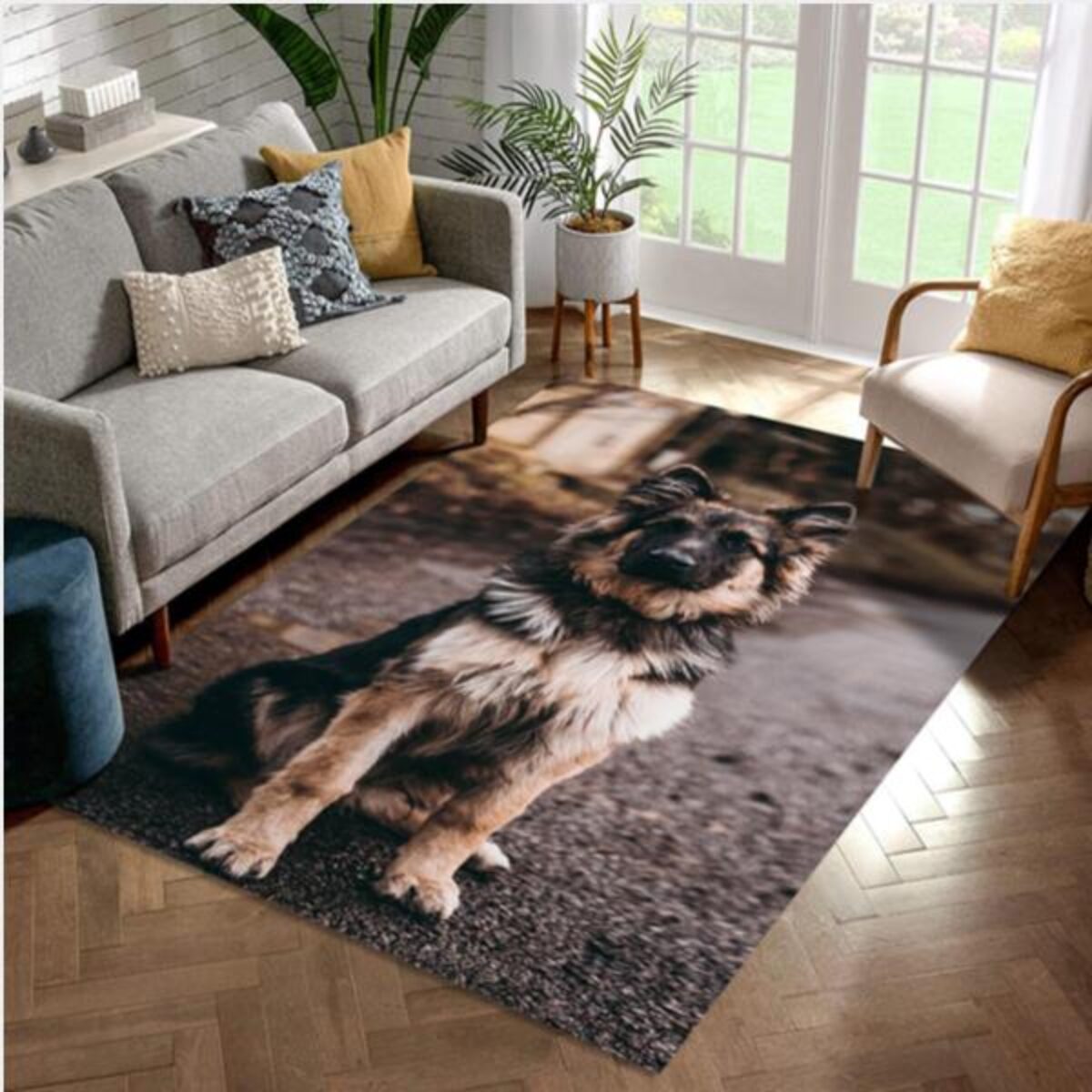 Beautiful Border Collies Dog Area Rug Bedroom Rug Family Gift US Decor -  Peto Rugs