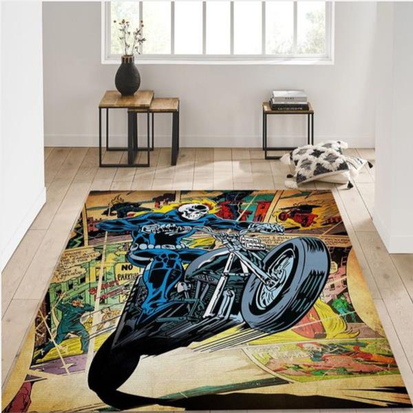 Ghost Rider Hero Movie Area Rug For Christmas Bedroom Home Decor Floor Decor