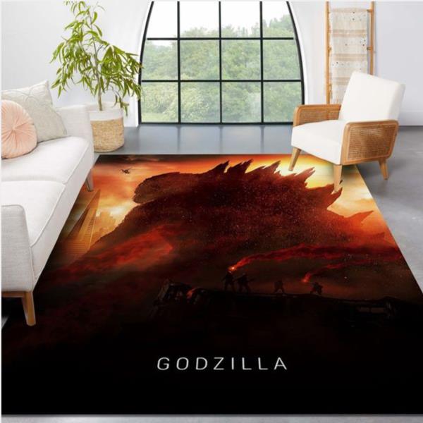 Godzilla 2014 Area Rug Movie Rug Family Gift Us Decor