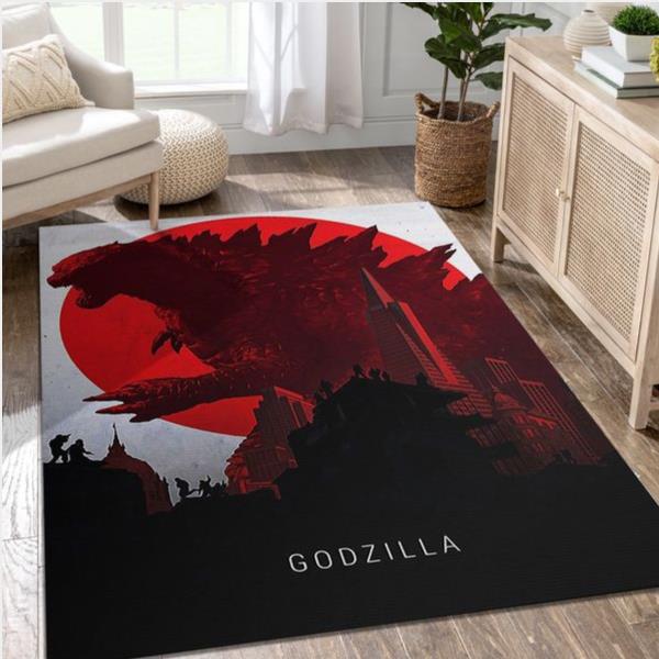 Godzilla 2014 Rug Art Painting Movie Rug - Us Gift Decor