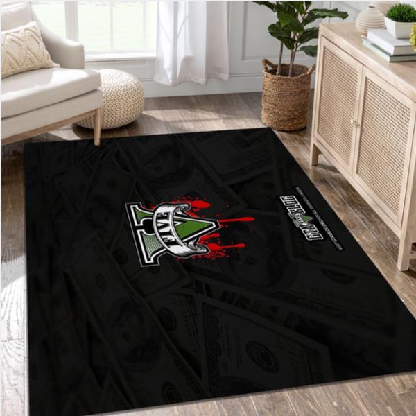 Grand Theft Auto 5 Video Game Area Rug Area Bedroom Rug