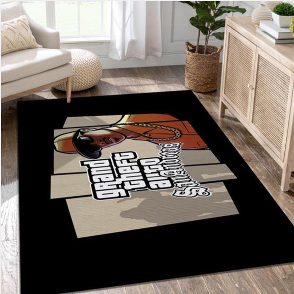 Grand Theft Auto San Andreas Video Game Reangle Rug Bedroom Rug