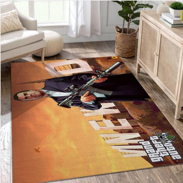 Grand Theft Auto V Game Area Rug Carpet Living Room Rug