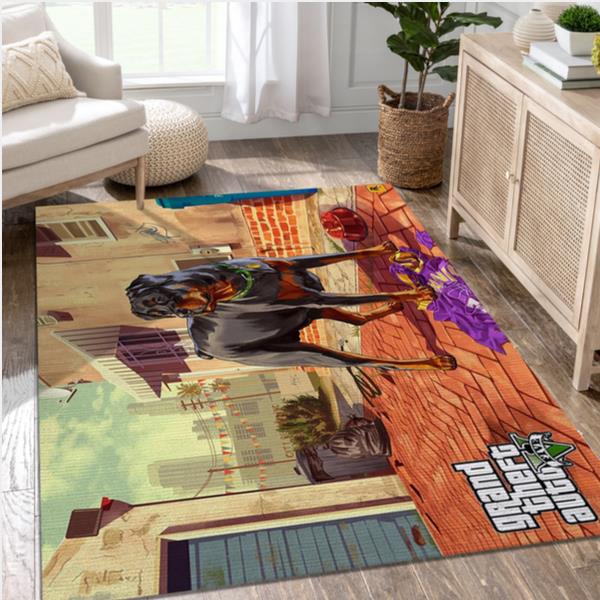 Grand Theft Auto V Video Game Area Rug Area Bedroom Rug