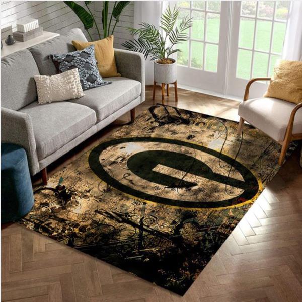 Green Bay Packers Area Rug NFL Football Floor Decor