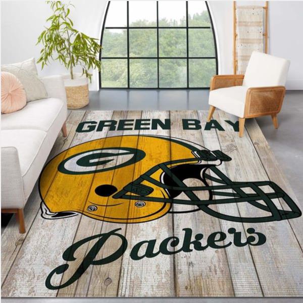 Green Bay Packers Football NFL Area Rug Living Room Rug Home Us Decor