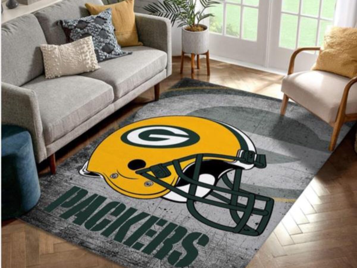 Green Bay Packers Skyline NFL Area Rug Bedroom Home Decor Floor Decor -  Peto Rugs