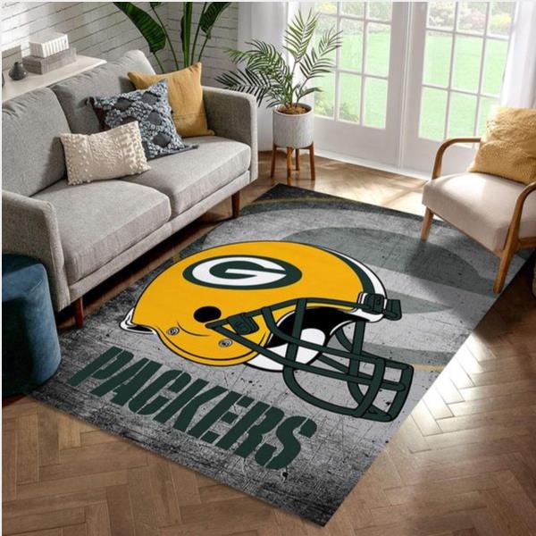 Green Bay Packers Football NFL Football Team Area Rug For Gift Bedroom Rug Home Decor Floor Decor