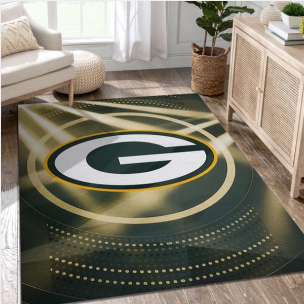 Green Bay Packers NFL Area Rug Bedroom Rug Us Gift Decor