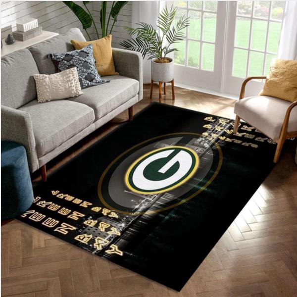 GREEN BAY PACKERS NFL AREA RUG FOR CHRISTMAS BEDROOM RUG US GIFT DECOR