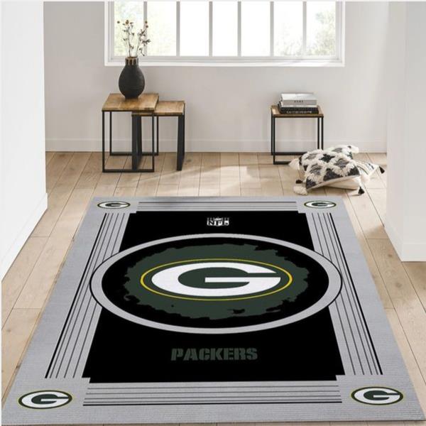 Green Bay Packers NFL Team Logo Area Rug - Living Room Carpet Floor Decor The Us Decor