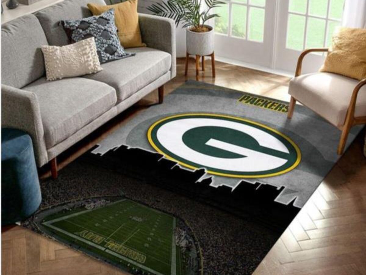 Green Bay Packers Area Rugs Anti-Skid Living room Bedroom Area Rug Floor  Mats