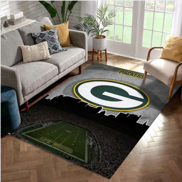 Green Bay Packers Nfl Area Rug For Christmas Bedroom Rug Home Decor Floor Decor