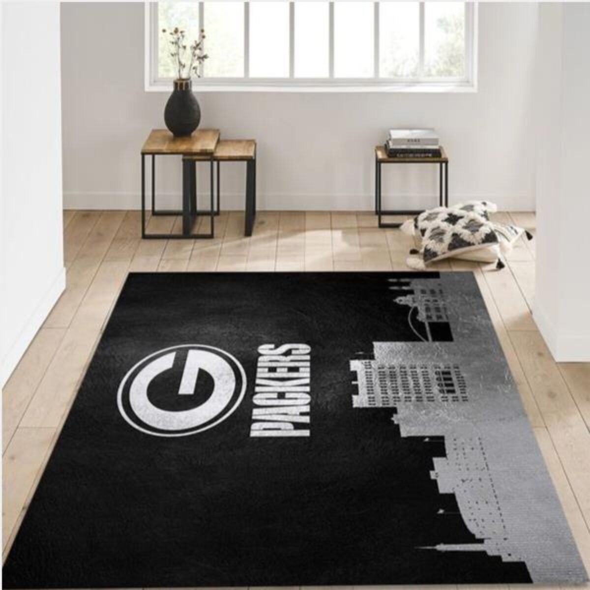 Green Bay Packers Area Rugs Anti-Skid Living room Bedroom Area Rug Floor  Mats