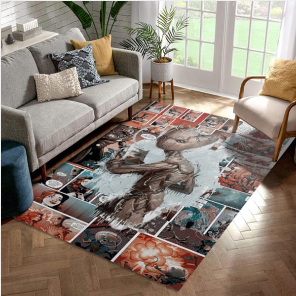 Groot Comic Rug Living Room Rug   Floor Decor
