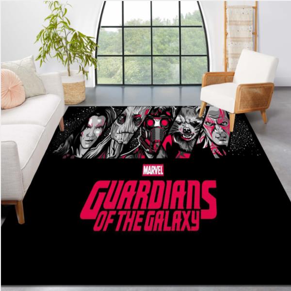 Guardians of the Galaxy Characters Face Area Rug Living Room Rug US Gift Decor