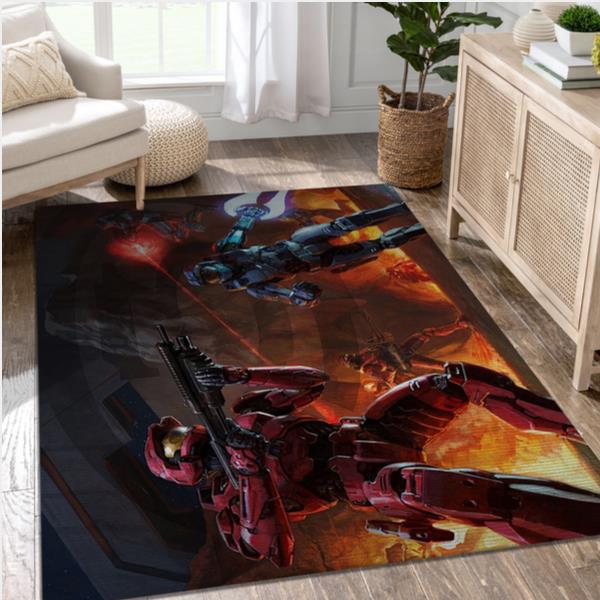 Halo 884 Video Game Area Rug Area Living Room Rug