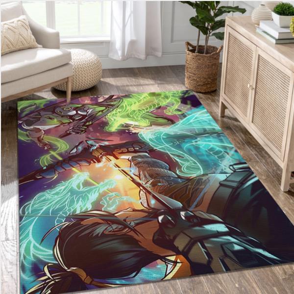 Hanzo Genji Overwatch Game Area Rug Carpet Bedroom Rug