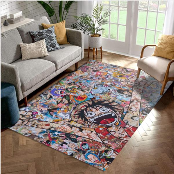 Happy Luffy Movie Area Rug Living Room And Bedroom Rug   Floor Decor