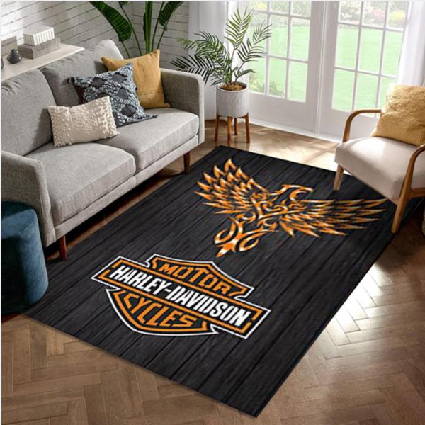 Harley Davidson Eagles Living Room Room Rugs Floor Decor Home Decor