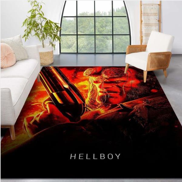 Hellboy Area Rug Art Painting Movie Rug - Christmas Gift Us Decor