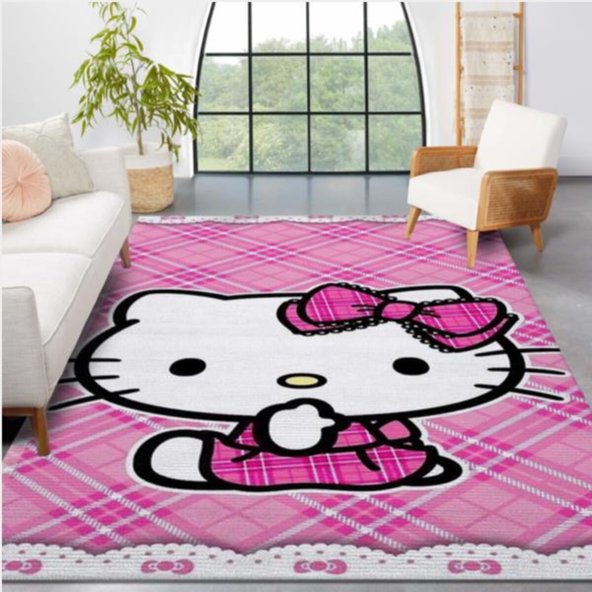 Cartoon Cat Hello Kitty Large Carpet Bedroom Decoration Door Anti