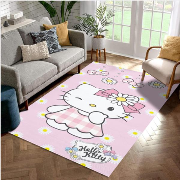Hello Kitty Bling Bling Area Rug Carpet Team Logo Family Gift US Decor