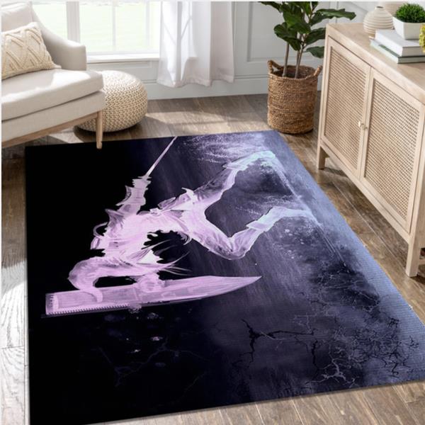 Hero In Darkness Video Game Area Rug Area Living Room Rug