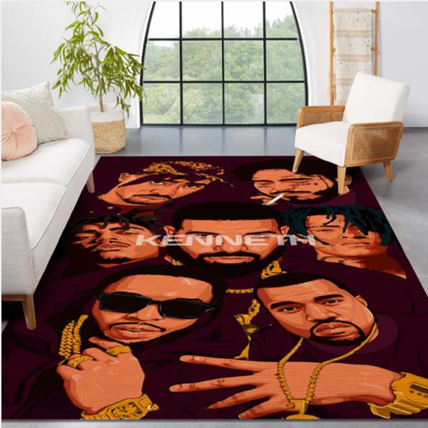 Hip Hop Artist Area Rug Carpet Bedroom Family Gift US Decor