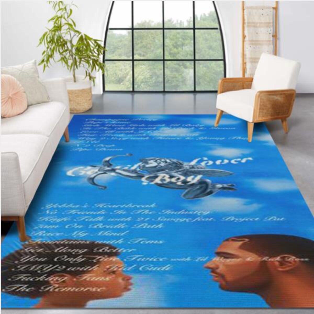 New Drake CLB Certified Lover Boy Bape Area Living Room Rugs Bedroom Wool  Carpet