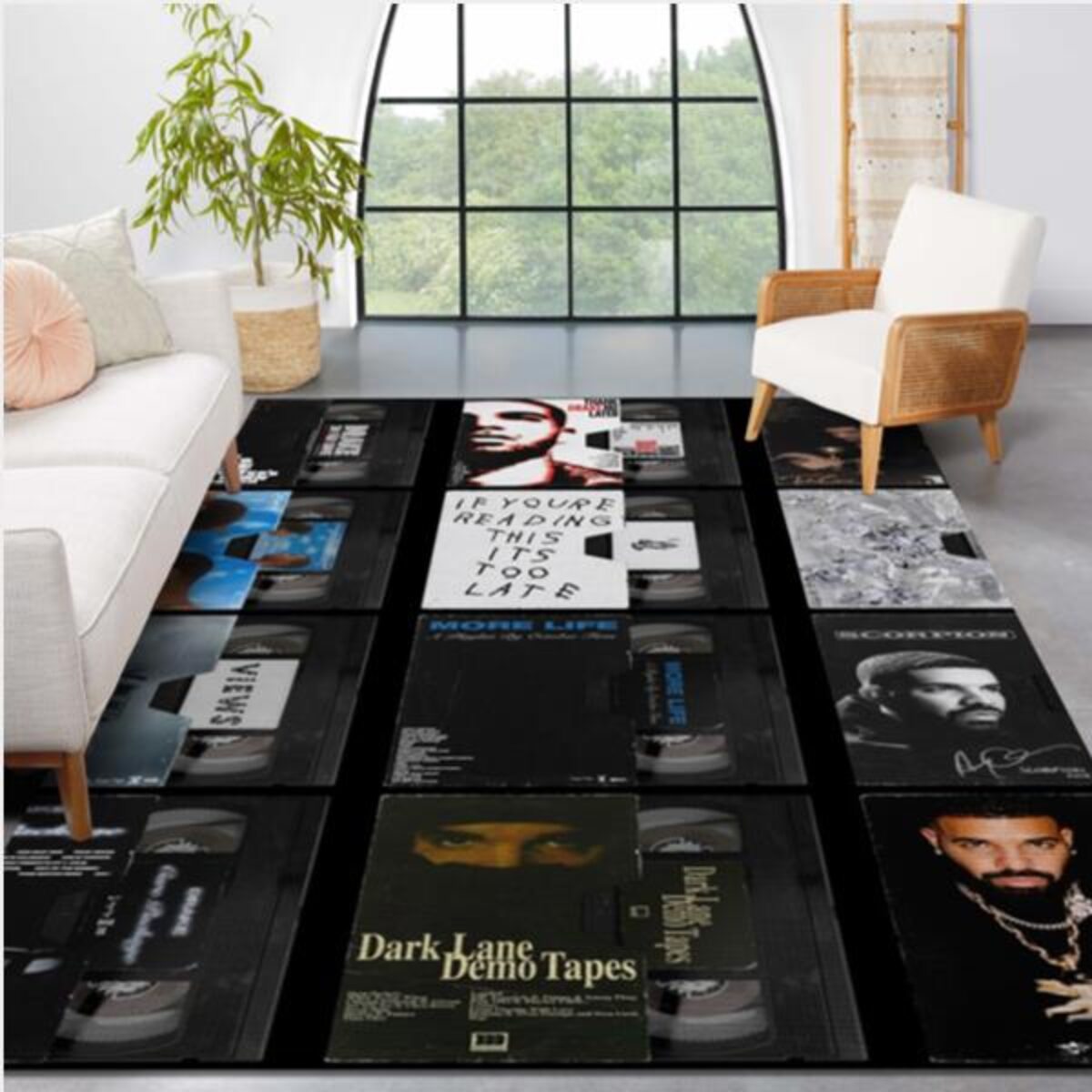 Hip Hop Rap Star Area Rug Carpet Bedroom Family Gift US Decor - Peto Rugs