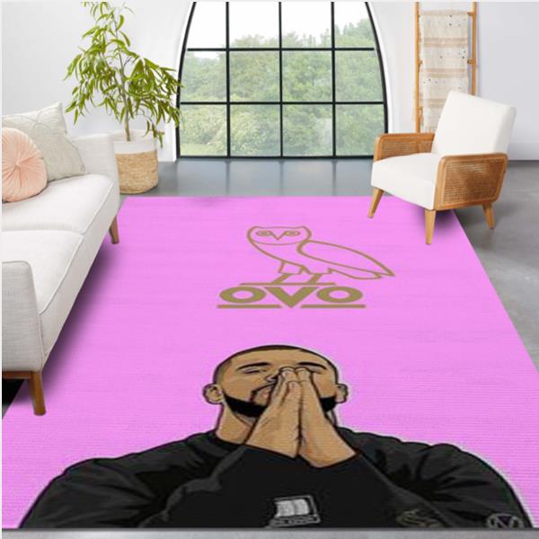 Hip Hop Rap Star Drake OvO Area Rug Carpet Bedroom Family Gift US Decor